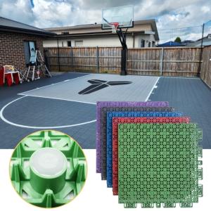 Quality Synthetic Multi Sport Interlocking Tiles For Outdoor Badminton Pickleball Basketball Court wholesale