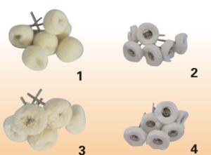 Quality Various Dental Lab Materials Cloth Polishing Wheel With Handle wholesale