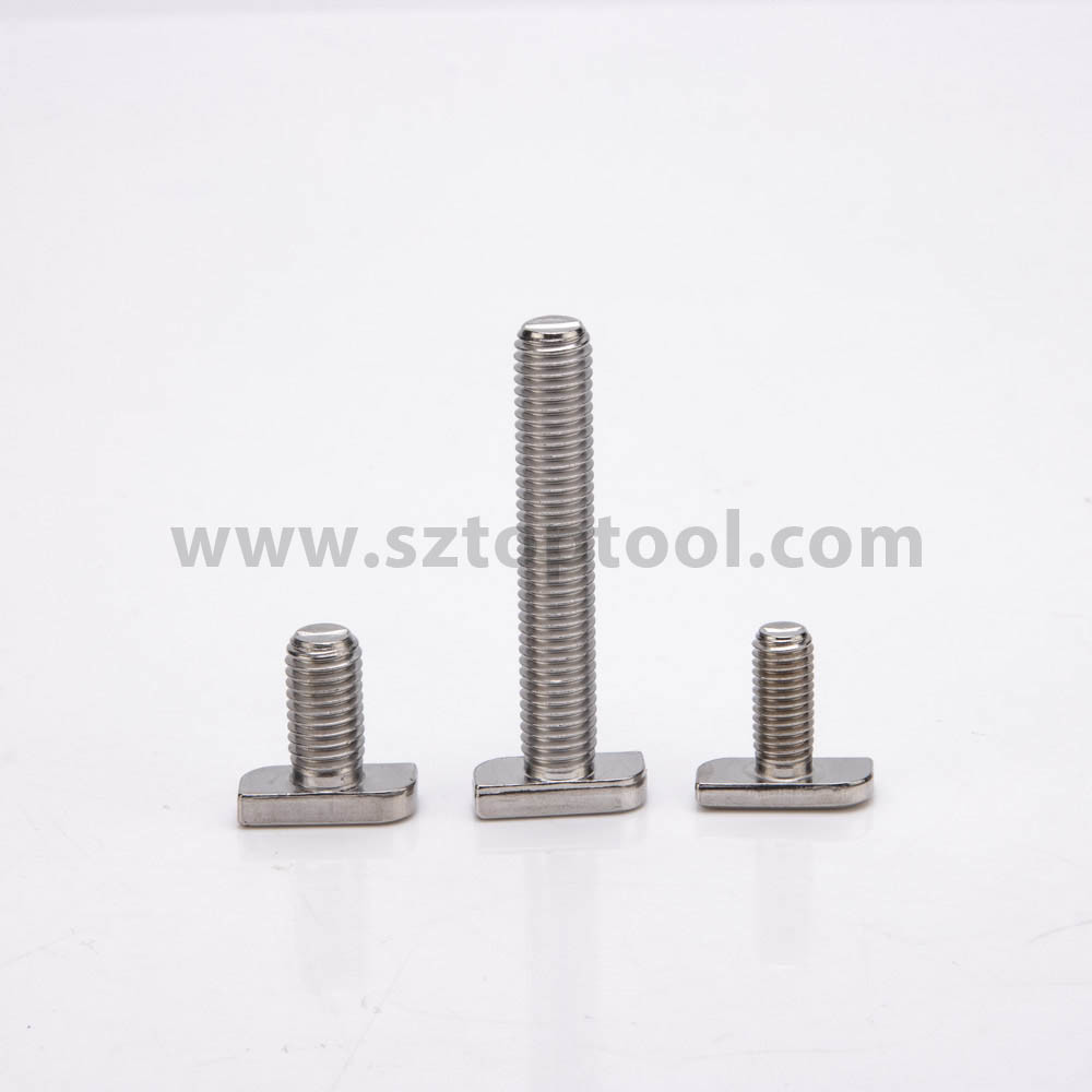 304 316 Stainless Steel T Bolt M6 Hex Bolts For PV Box Fasteners
