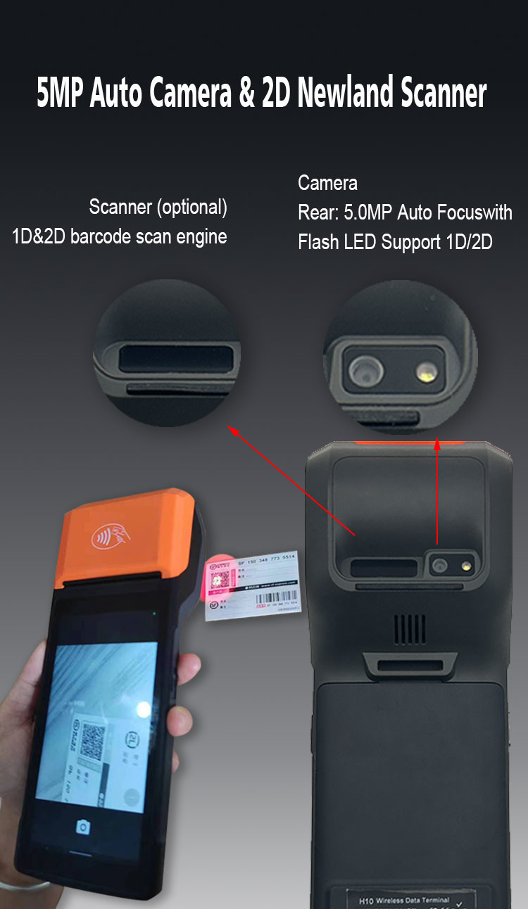 2D Scanner Android POS Touch Screen Customizable For Hardware Wholesalers