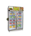 Remote Control Vegetable Smart Vending Fridge With Card Reader