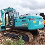 2000rpm Used Kobelco Excavators SK200-8 20Ton Medium Tracked Medium Size