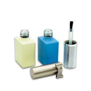 Quality OEM LOGO 15ml Gloss Nail Polish Bottles Acrylic Gel Polish Square Bottle wholesale