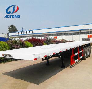Quality LED Lights 40ft Flatbed Container Semi Trailer wholesale