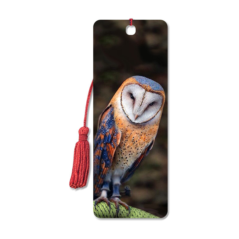 Birds Design 3D Lenticular Bookmark With Tassels Environmental 15.6X5.3cm