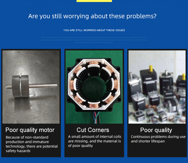 Faradyi Customized Good Price Nice Quality 1.5Nm 3Nm 12V Hybrid Stepper Motor For 3D Printer