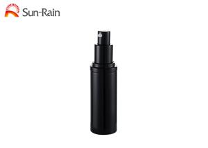Quality Black Airless Pump Bottle Slim Aluminum Cosmetic Packaging 15ml 30ml 50ml wholesale