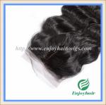 Silk top closure4''x4'' brazilian virgin hair natural color deep wave 10''-24'