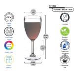 Reusable Plastic Wine Champagne Glasses Transparent White And Red Color