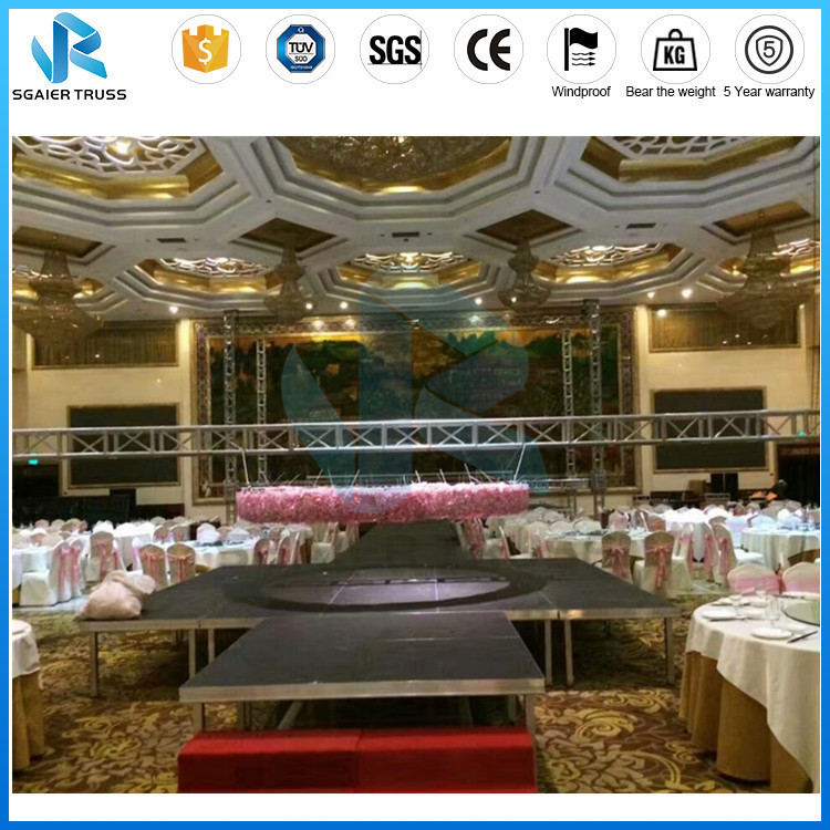 Stable School Portable Aluminum Stage Platforms , Wooden Folding Stage Platform
