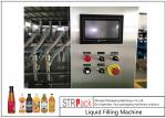 Powerful Timed Glass Bottle Filling Machine For Vinegar / Soy Sauce / Chili