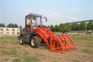 Quality small wheel loader with 4 in 1 bucket , pallet fork , log/grass grapple , hammer breaker wholesale