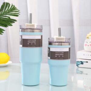 Quality 20OZ Stainless Steel Tumbler Bottle With Lid And Straw , Insulated Coffee Mugs wholesale