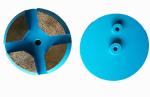 3 Inch Concrete Diamond Floor Pads Metal Bond Diamond Grinding Disc For Terrco