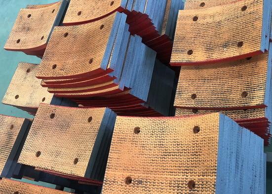 Drilling Machine Resin Friction Brake Pads Non Asbestos Woven Brake Block