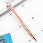 Big Crystal Diamond Ballpoint Pen 1.0mm Fashion Shiny Metal Gift Ball Pen