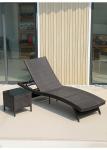 Modern Outdoor Garden Pool Lazy Patio Leisure Chair PE Rattan Twisted Vine