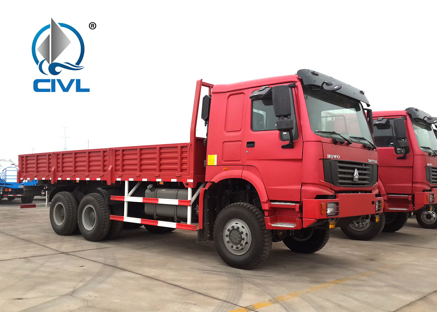 SINOTRUK HOWO A7 Heavy Cargo Truck New Sidewall fence Van Cargo Box 6X4 ZZ1257M4347N1