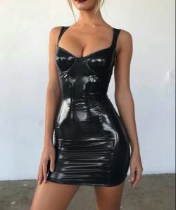 Quality Small Quantity Clothing Factory Sexy Shiny Wrap Bust Sling Dress With Zipper wholesale
