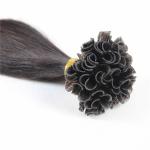 Pre Bonded Italian Full Cuticles Human Hair Silky Straight No Fiber