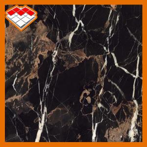 Quality Portoro Black Marble Slab OEM Service For Bathroom Floor Decoration wholesale