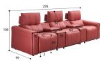 BN Italian Home Cinema Audio-Visual Room Leather Sofa Private Cinema Space Cabin