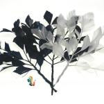 Shipping via DHL UPS FEDEX TNT Stripped Goose Feather Flower Fascinator with