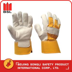 Quality SLG-SMT-68 goat grain leather working safety gloves wholesale