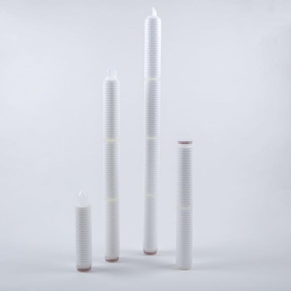 Glass Fiber Pleated Filter Cartridge For Pharmaceutical Air Prefiltration 1.5μM