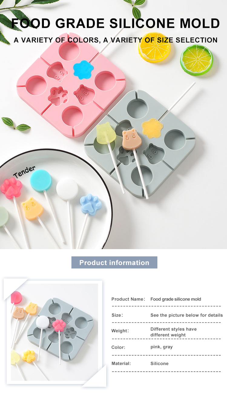 Sustainable Silicone Lollipop Molds BPA Free For Hard Candy