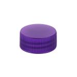 Purple Universal Ribbed Plastic Bottle Caps For Shampoo Skincare Products And