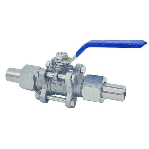 304 316 Stainless Steel Three-Piece Ball Valve Live Then Surfacing from Q21F