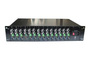 Quality rack-mount chassis SDI Fiber converter,Mul channel SDI over fiber extender wholesale