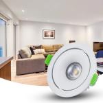 95Ra Warm White Tilt LED Recessed Downlights Multiscene 11W Flicker Free