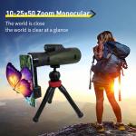 High Power 10-30X50 Zoom Monocular Telescope BAK4 Prism Men Gifts For Bird