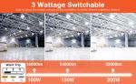 Black LED UFO High Bay Light 150w High Brightness Waterproof Mining Lamp