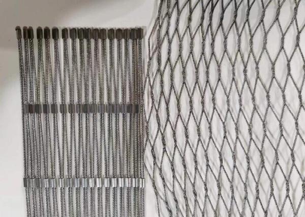 Cheap Ferrule Wire Rope Mesh Net Flexible Stainless Steel Cable Netting For Building for sale