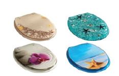 Quality poly-resin toilet seat cover,RESIN toilet seat,tranparent toilet seat,sanitary ware ,soft close hinge,quick release wholesale