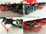 Multifunctional ISUZU Road Cleaning Truck , Vacuum Broom Sweeper Truck