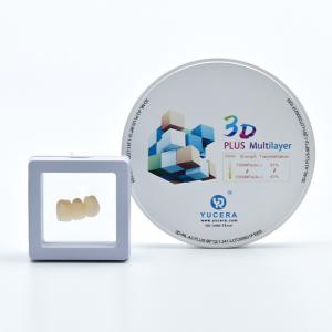 China 700Mpa Dental 3D Plus Multilayer Zirconia Block For Bridge on sale