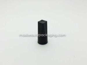 Quality N1014 nail polish cap nail polish packaging plastic cap UV matte black cap uv coating color available flat brush wholesale