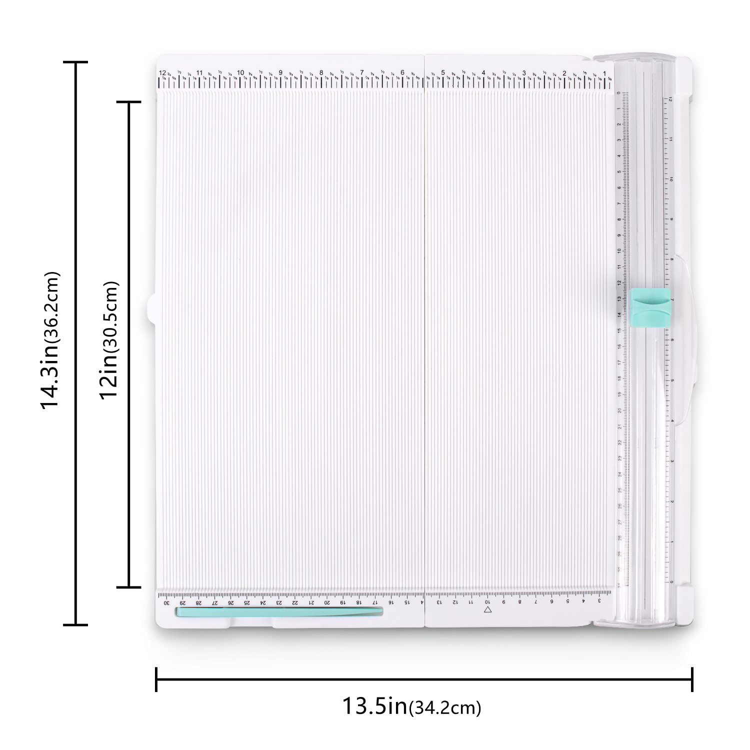 12 inch Paper Trimmer Scoring Board for Book Cover Gift Box Photo and More Plastic