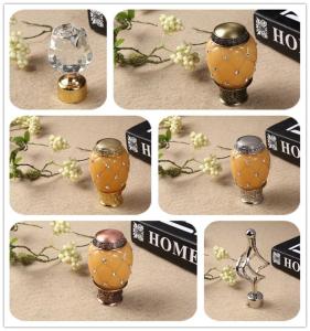 Quality Classical delicate iron curtain rod finials for home decoration wholesale
