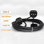 Energy Electric Vehicle European Cables 32A Type2 22KW EV Charger with