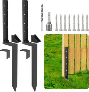 Quality Customized Heavy Duty Steel Fence Post Repair Stakes Custom Dimensions and Powder Coating wholesale