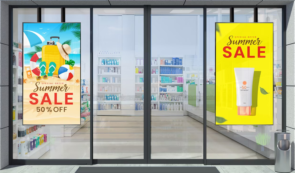 55" 3500nits 24/7 Commercial Grade Single Sided In-window Display