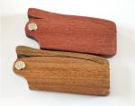 Folding anti-static wood comb 15-20cm green or red logo customized