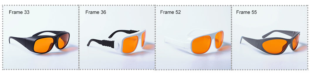 CE En207 Sport Laser Safety Goggles For Excimer Ultraviolet Green Laser