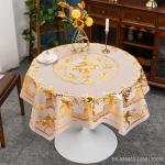 Square Oil-Proof PVC Washable Tablecloth for Dinning Table de Nappe de