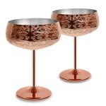 Unbreakable Metal Stainless Steel Wine Glass Fancy Novelty Wine Glass